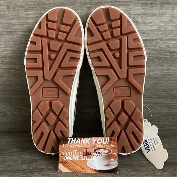 Vans Style 53 Soft Leather Light Gold Marshmallow Size 5 Women's NWOB - Picture 7 of 7